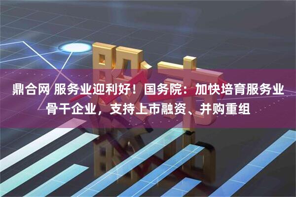 鼎合网 服务业迎利好！国务院：加快培育服务业骨干企业，支持上市融资、并购重组