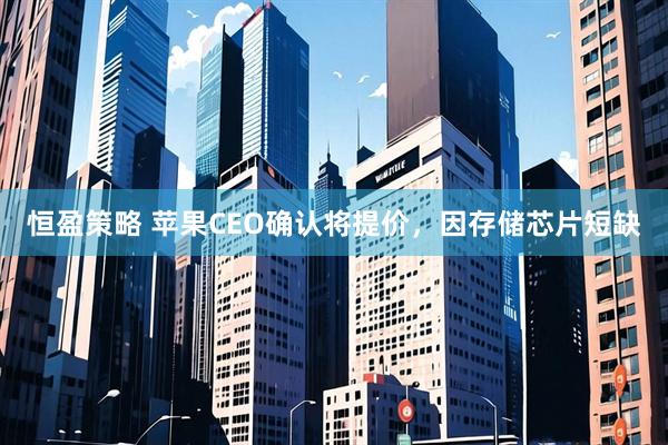 恒盈策略 苹果CEO确认将提价，因存储芯片短缺