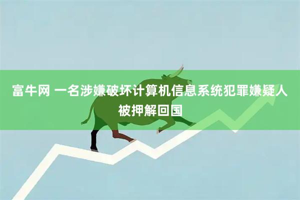 富牛网 一名涉嫌破坏计算机信息系统犯罪嫌疑人被押解回国